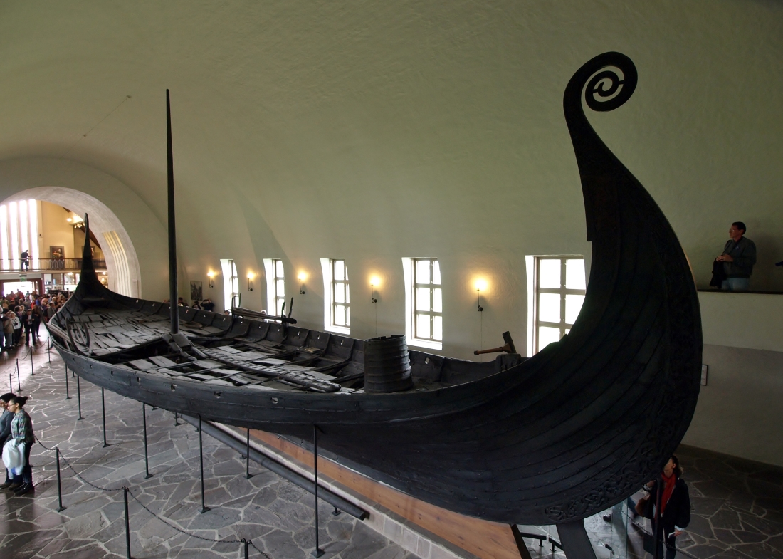 Oslo, le musée viking, bateau d'Oselberg