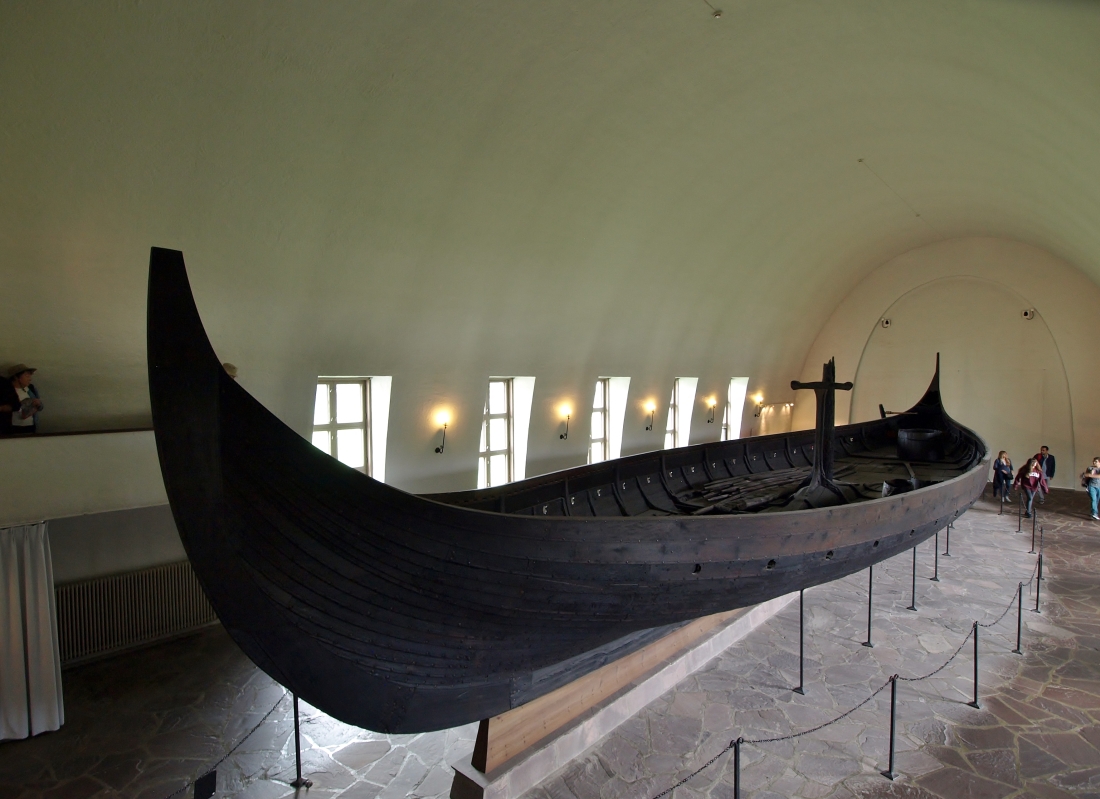 Oslo, le musée viking, bateau de Gokstad
